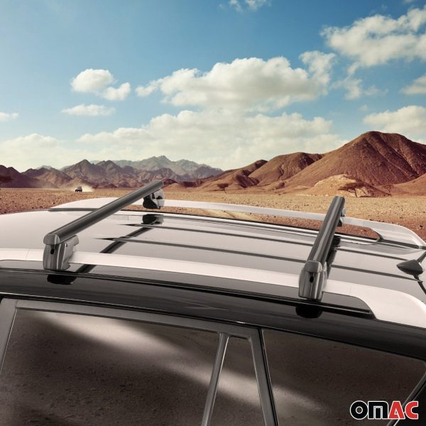 1996-2000 Audi A4 Wagon Roof Rack Cross Bars Black Supply - Image 2
