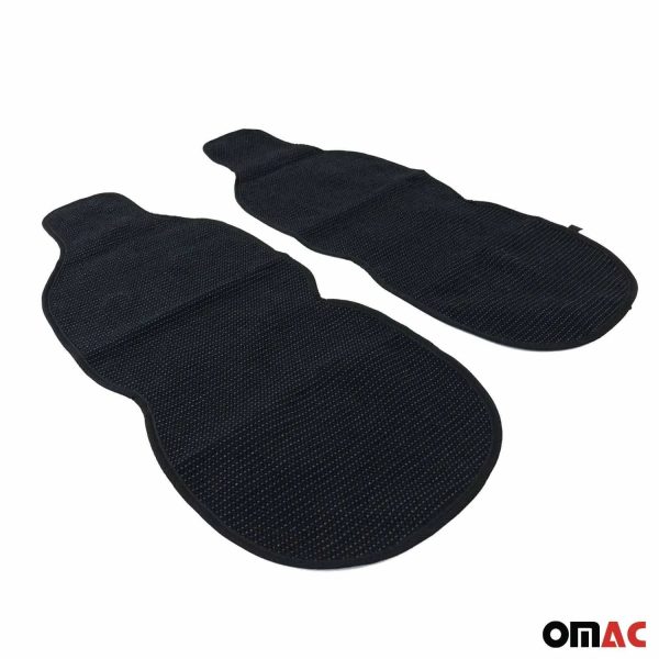 Lincoln Antiperspirant Front Seat Cover Pads Black Grey 2 Pcs Sale - Image 4