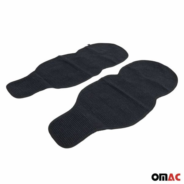Lincoln Antiperspirant Front Seat Cover Pads Black Grey 2 Pcs Sale - Image 5