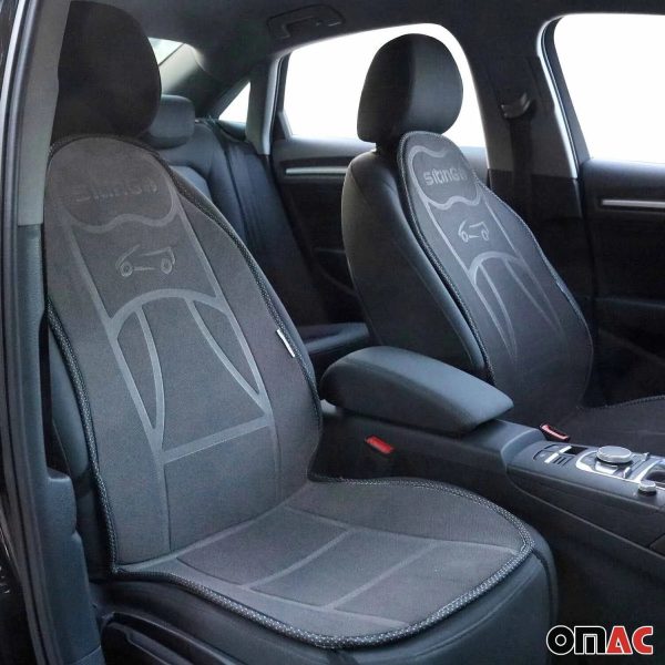 Infiniti Car Seat Protector Cushion Cover Mat Pad Gray Gray 2 Pcs Fashion - Image 2