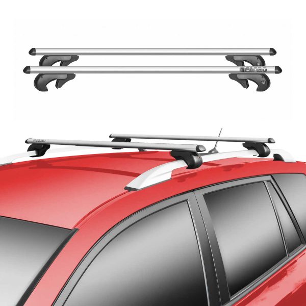 2001-2005 Audi A4 Wagon Roof Rack Cross Bars Silver Carrier 2 Pcs For Cheap
