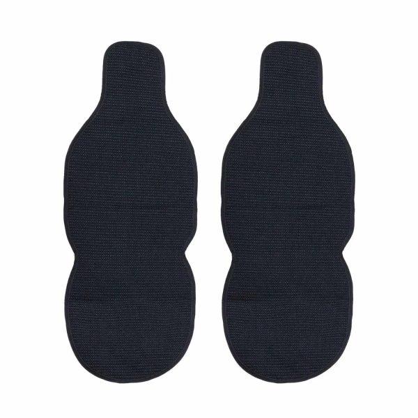 Audi Antiperspirant Front Seat Cover Pads Black Grey 2 Pcs Hot on Sale