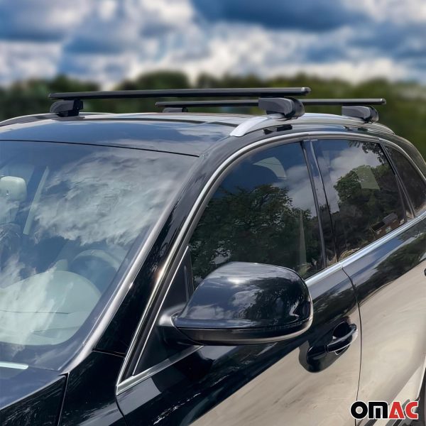 2017-2023 Mercedes E Class W213 Sedan Roof Rack Cross Bars Black Hot on Sale - Image 2