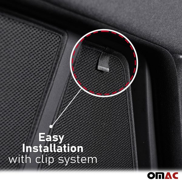 2005-2011 Audi A6 S6 Sedan   Side Rear Window Curtain Mesh Black 2Pcs Cheap - Image 5