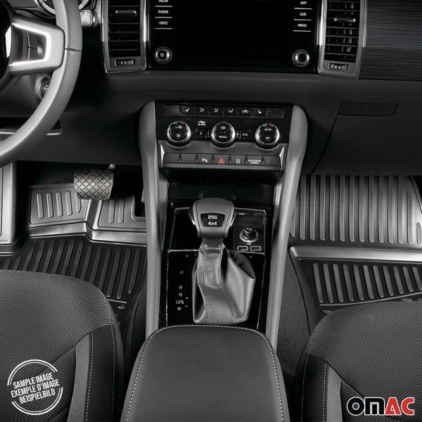 2019-2025 Audi Q8 Floor Mats & Cargo Liner Full Set All Weather Black Online Hot Sale - Image 4