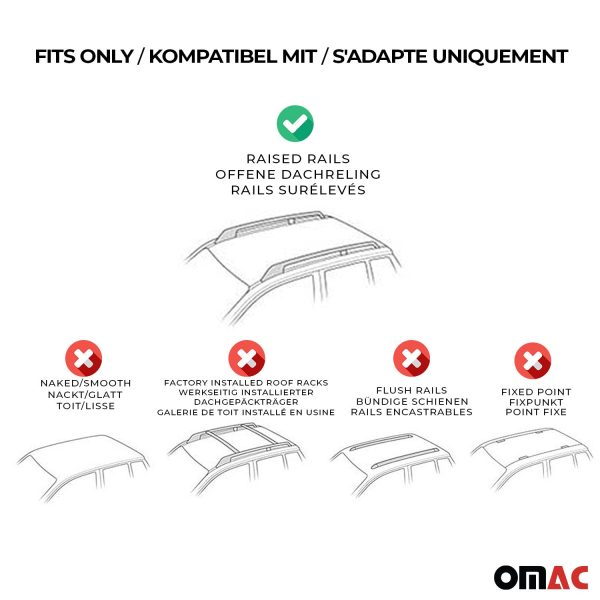 2018-2024 Chevrolet Traverse Roof Rack Cross Bars Black Discount - Image 4