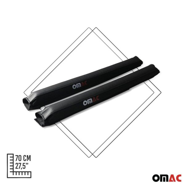 Nissan 28  Roof Rack Pads Surfboard Windsurf Crossbar Pads Black 2 Pcs For Discount - Image 4