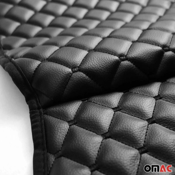 Hummer Leather Breathable Front Seat Cover Pads Black For Sale - Image 4